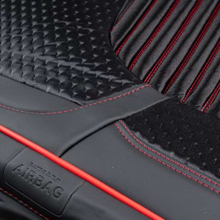 Чохли з екошкіри на передні сидіння - Voin чорний VD-220 фото