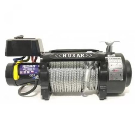 Лебедка электрическая HUSAR EN 12000 LBS 12В (стальной трос) фото