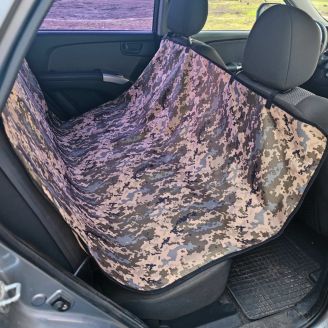 Чехол-накидка на заднее сидение для перевозки собак AVTO DOG PIXELES фото