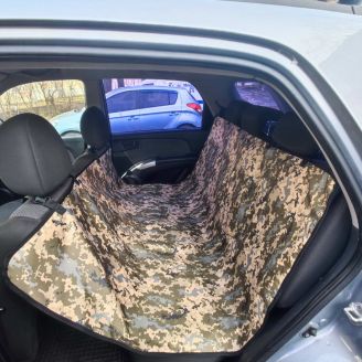 Чохол-накидка на заднє сидіння для перевезення собак AVTO DOG PIXELES фото 2