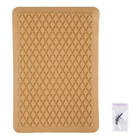 Подпятник для коврика в салон (220*150мм) бежевый (6469) фото