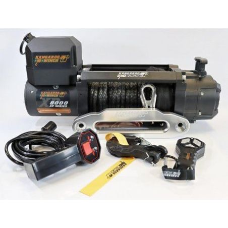 Скоростная автомобильная лебедка Kangaroowinch K8000XP (12в, Синтетический трос) фото