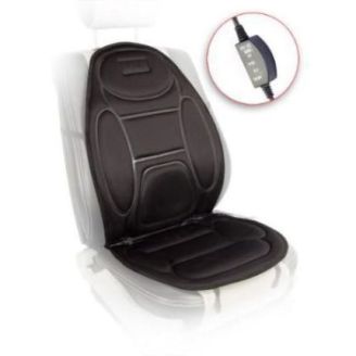 Накидка на сидение высокая H 96035 BK с подогревом и переключателем (108x49см) фото