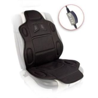Накидка на сидение высокая H 19002 BK с подогревом и переключателем (115x49см) фото