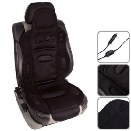 Накидка на сидіння висока H 19002 BK з підігрівом і перемикачем (115x49см) фото