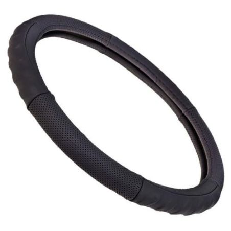 Чехол руля B 317 S черн/БО/перф/кожа фото