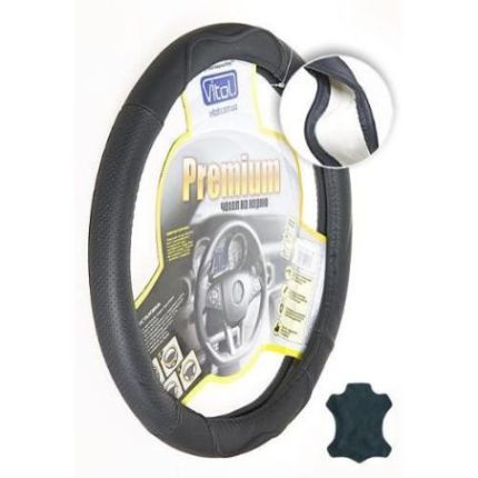 Чехол руля B 316 L черн/БО/перф/кожа фото