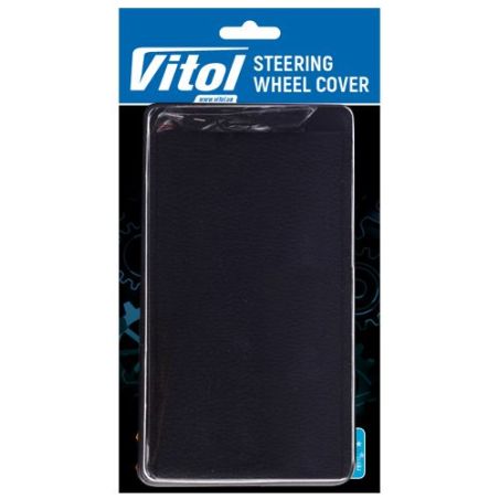 Чохол/оплетка на кермо VSF68/3 M чорна/що обшивається/шкіра (VSF68/3 M) фото