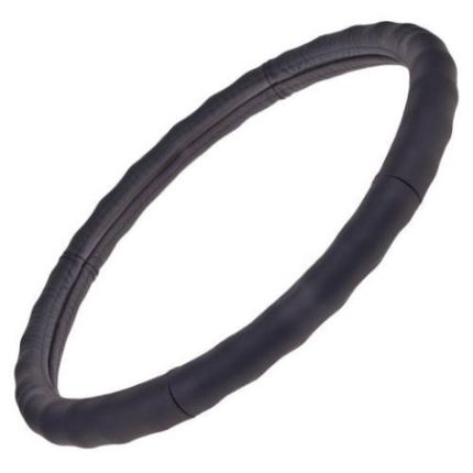 Чехол руля 2056 M черн/БО/кожа фото