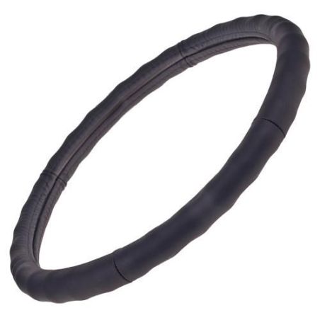 Чехол руля 2056 M черн/БО/кожа фото