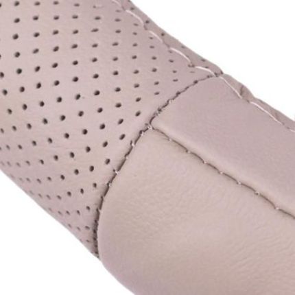 Чехол руля B 317 BG M бежевая/БО/перф/кожа фото