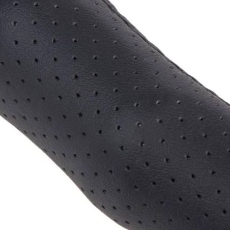 Чехол руля VLOD-L892 BK M черн/БО/один шов/перф/кожа фото