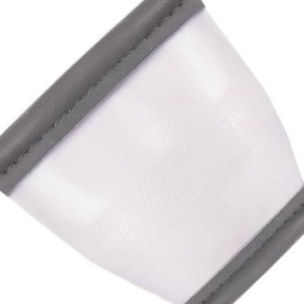 Чехол руля VLOD-L892 GY L сер/БО/один шов/перф/кожа фото