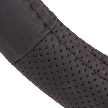 Чехол руля VLOD-L2031 BK M черн/БО/перф/кожа фото