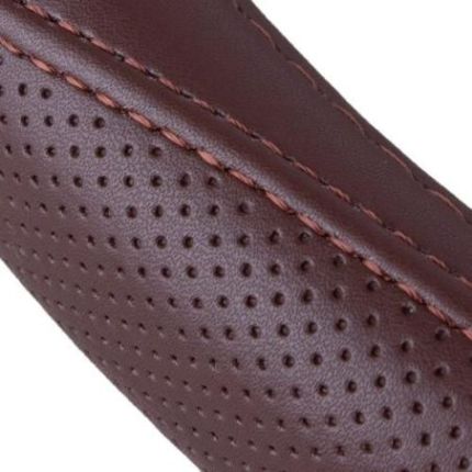 Чехол руля VLOD-LF2161 BR M кор/БО/один шов/кожа/flat фото