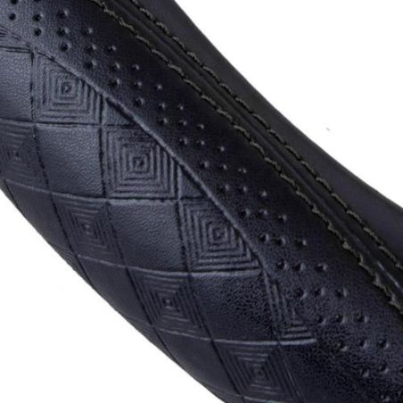 Чехол руля VLOD-L2170 BK M черн/БО/один шов/кожа фото