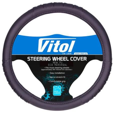 Чехол руля черный (17001BK M) фото