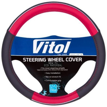 Чехол руля красный (17003RD L) фото