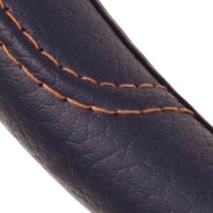 Чехол руля черный с коричневой ниткой (16113XХXL) фото