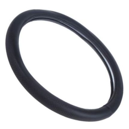 Чехол руля черный один шов (VLOD-NPUC980 BK M) фото