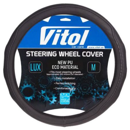 Чехол руля черный (VLOD-19P009 BK M) фото