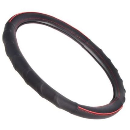 Чехол руля новый (Ш-203064/4 BK/RD M) фото