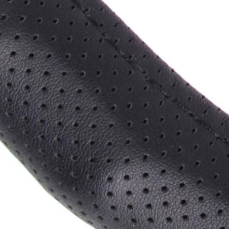 Чехол руля черный один шов перфорация (VLOD-NPU892 BK M) фото