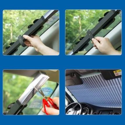 Шторка солнцезащитная "гармошка" 65 х 155см (AF-15565) фото