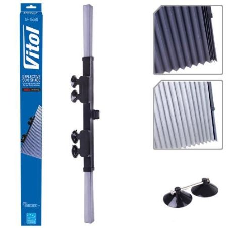 Шторка солнцезащитная "гармошка" 80 х 155см (AF-15580) фото