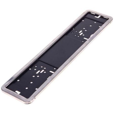 Рамка номера нержавейка хром Vitol РН-50050 фото