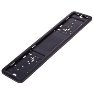 Рамка номера нержавійка чорна Vitol РН-70050 фото