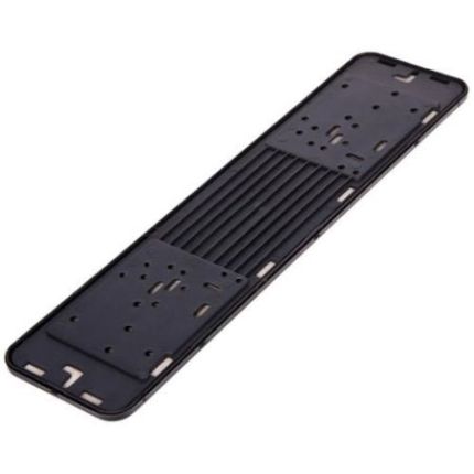 Рамка номера нержавейка чёрная Vitol РН-70050 фото