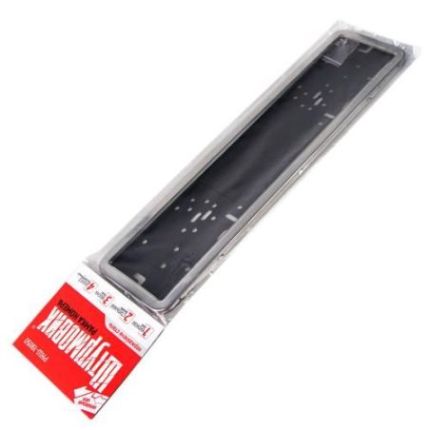 Рамка номера нержавейка хром Штурмовик РНШ-19050 фото