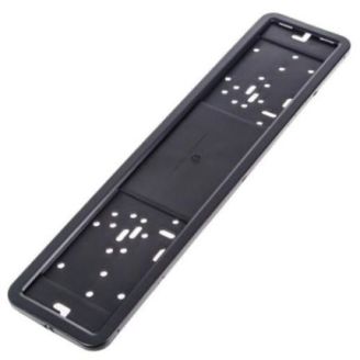 Рамка номера нержавійка чорна Штурмовик РНШ-19070 фото