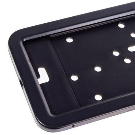 Рамка номера нержавейка чёрная Штурмовик РНШ-19070 фото