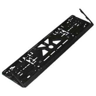 Рамка номера пластик чорна в кульку (Укр) фото