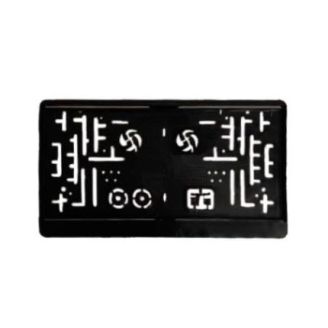 Рамка номера пластик чорна квадратна USA ((100) чорн) фото