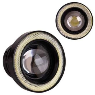 Линзы LED Angel Eves 12V-55W D-89мм white+yellow 60224 (AG-2509 W+Y) фото