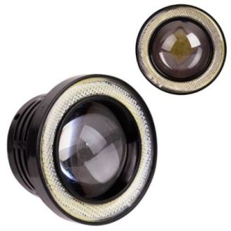 Линзы LED Angel Eves 12V-55W D-76мм white+yellow 60223 (AG-2510 W+Y) фото