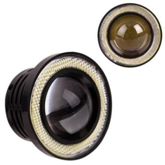 Линзы LED Angel Eves 12V-55W D-64мм white+yellow 60222 (AG-2511 W+Y) фото