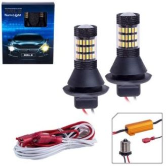 Лампы DRL с функцией "поворот" 2в1/S25/60 SMD-4014/5000K&3000K/12V 60226 (LP-25600/4014) фото