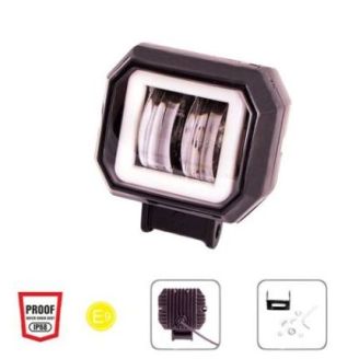 Фара рабочего света + DRL WLP-20S4M SPOT 4Led*5W (70*60*50)/10-30V/20W/6000K (WLP-20S4M) фото 2