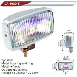Фара дополнительная DLAA 1030E-RY хром/H3-12V-55W/163*88mm (LA 1030E-RY) фото