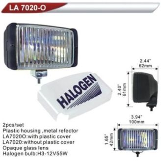 Фара дополнительная DLAA 7020O-RY/H3-12V-55W/100*42mm/крышка (LA 7020O-RY) фото