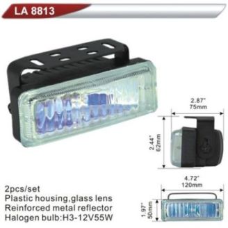 Фара дополнительная DLAA 8813-RY/H3-12V-55W/120*50mm (LA 8813-RY) фото
