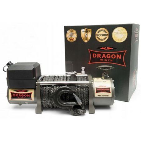 Электрическая лебедка Dragon Winch Truck 14000HDs (синтетический трос) фото