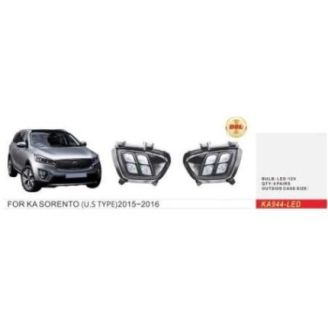 Противотуманные фары для Kia Sorento 2016-2018 (DLAA KA-944-LED-WO) фото