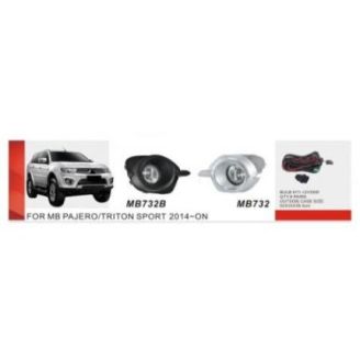 Противотуманные фары для Mitsubishi Pajero Sport 2013-2016 (DLAA MB-732B) фото