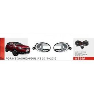 Противотуманные фары для Nissan Qashqai 2010-2013 (DLAA NS-560) фото