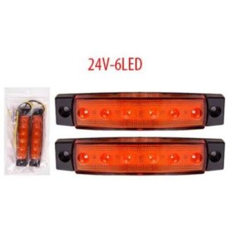 Фонарь габаритный BL-64906YL 12-24V/6LED/96х20mm/2шт (BL-64906YL 12-24V) фото